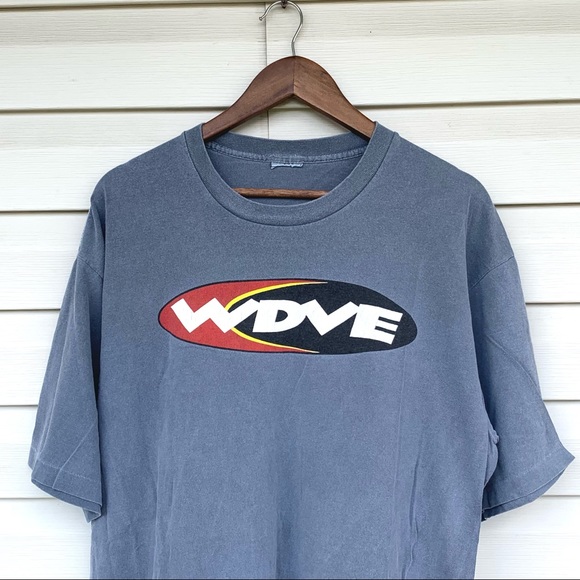 Vintage 90s WDVE Pittsburgh PA Single Stitch Large (A)